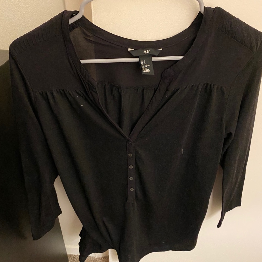 Black long sleeved shirt